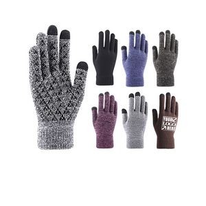 Custom Winter Anti-Slip Touchscreen Texting Gloves
