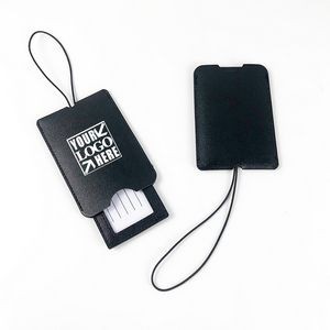 PU Leather Luggage Tag With Case
