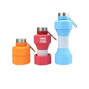 Collapsible Dumbbell Shaped Water Bottle