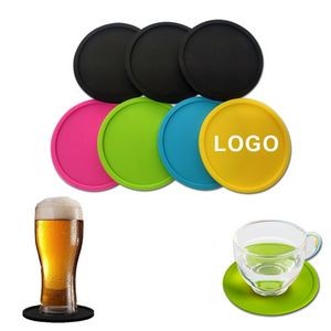 Spot silicone round thickened coaster