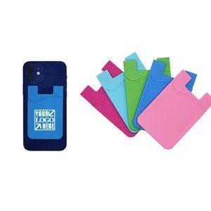 Cell Phone Wallet Silicone Stick on Card Holder