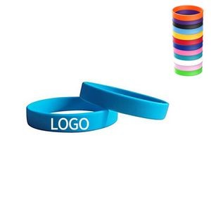 Colored Silicone Bracelet Unisex Rubber Stretch Wristband
