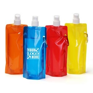 16 Oz. BPA-Free Foldable and Reusable Water Bottle ( 480ML )