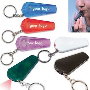 Light With Whistle Key Tag