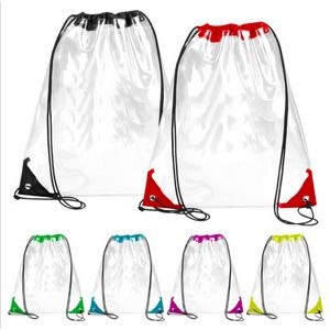 PVC Transparent Drawstring Backpack