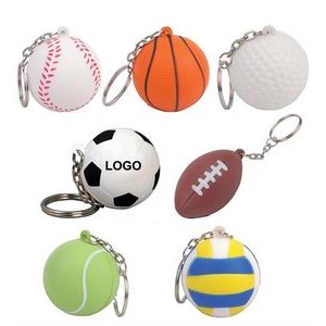 Ball Stress Reliever Key Chain