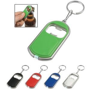 Bottle Opener Keychain With LED Light