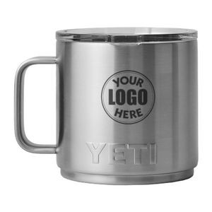 YETI Rambler 14 OZ Stackable Mug w/ MagSlider Lid - Laser Engraved