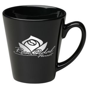 12 oz. Black Cafe Latte Mug