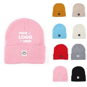 Smile Face Knit Beanie