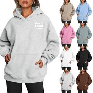 Womens Oversized Hoodies Fleece Sweatshirts Long Sleeve Sweaters Pullover Fall Clothes With Pocket