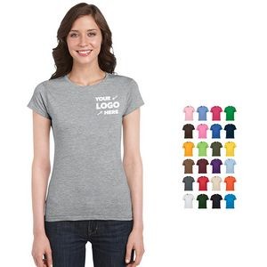 100% Cotton Ladies' Crewneck Short Sleeve T-Shirt