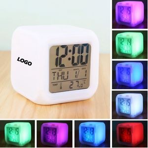 Led 7 Colors Change Digital Clock