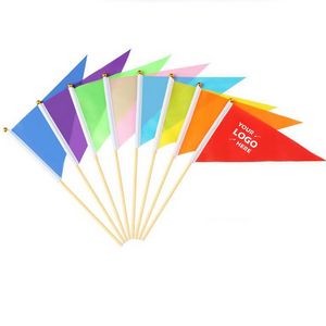 Solid Color Triangle Small Color Flag