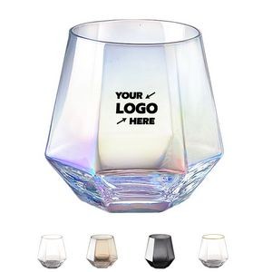 Stemless Diamond Shaped Wine Glass