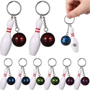 Mini Bowling Pin Keychains