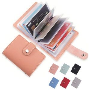Sleek Pure Color Card Holder: Stylish Organization Solution