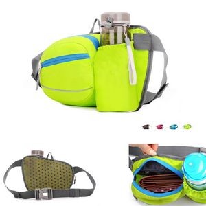 Hiking Waist Bag Fanny Pack with Convenient Water Bottle Holder