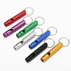 Durable Metal Whistle Keychain Ring for Safety and Convenience