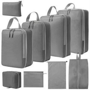 9 Piece Set Compression Packing Cubes for Luggage
