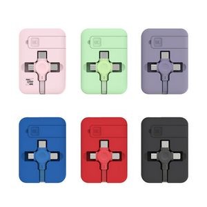 Versatile 3-in-1 Stretchable Aluminum USB Charger with Phone Stand