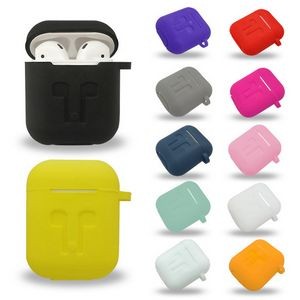 Waterproof Silicone Case for Wireless Earbuds with Compact Design and Carabiner