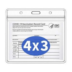Secure Your Vaccination Record: 4x3 CDC PVC Card Holder