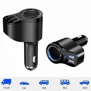 4-in-1 Power Delivery Car Charger Adapter