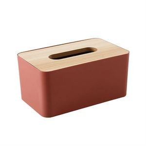 Wooden Lid Tissue Box for Household Dining Living Room