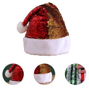 Sparkling Christmas Sequins Hat - Festive Holiday Headwear