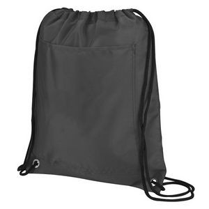 Insulated Drawstring Backpack with Front Pocket