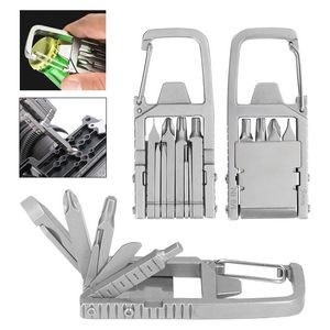 12-in-1 Keychain Multitool with Screwdriver, Bottle Opener, and Folding Tools