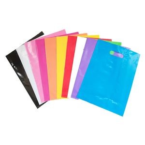 Die Cut Handle Shopping Bags - Recyclable Plastic