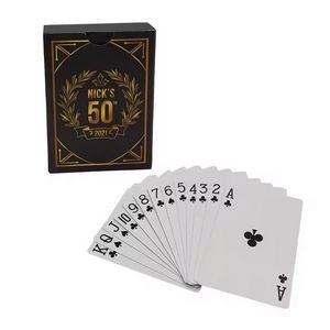 Personalized Playing Cards with Customized Back Design and Matching Box