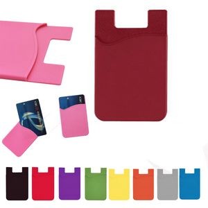 Silicone Wallet Card Holder for Phone