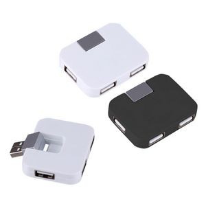 "Compact Mini 4-Port USB Hub for Efficient Connectivity"