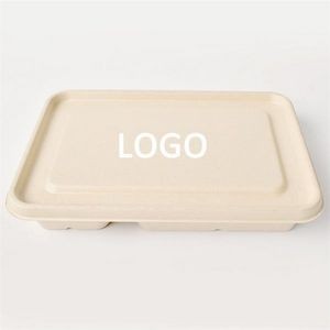Eco-Friendly Sugar Cane Takeout Container - 5 Compartments