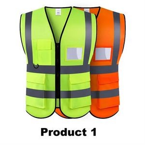 Reflective Strip Safety Vest High Visibility Gear