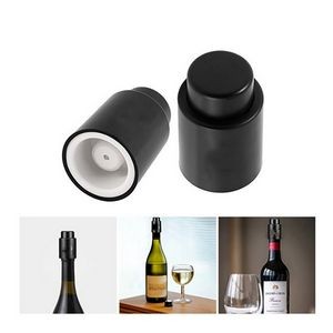 Wine Bottle Stopper with Plastic Press Seal