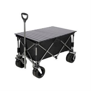 Aluminum Table Camping Park Wagon Cart with Plate
