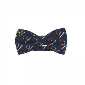 Polyester Bow Tie with Adjustable Band Custom Pre-Tied Elegance