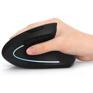 Ergonomic Vertical Wireless Optical Mouse for Comfort Use