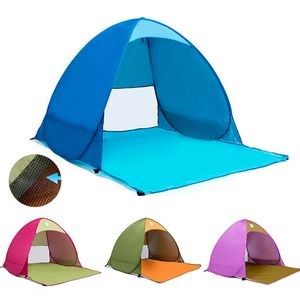 Instant Shade: Easy Pop-Up Beach Tent with Full Automation