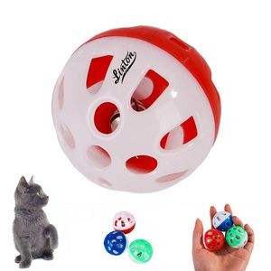 Interactive Jingle Bell Cat Play Balls: Pounce, Chase, and Rattle Fun