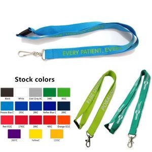 Polyester Lanyards with 3/4" Width and Break-Away Clip