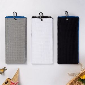Waffle Texture Golf Towel with Clip