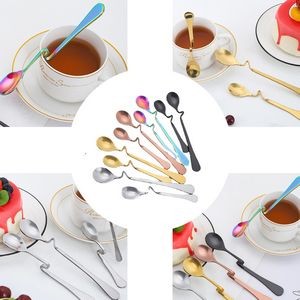 Innovative Spoon Holder with Hanging Curved Cup for Anti-Fall Design