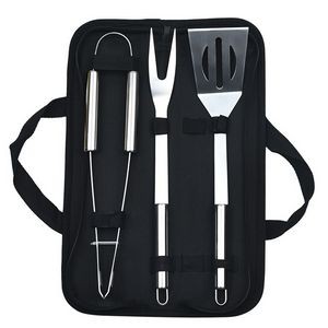 "Premium 7-Piece Stainless Steel BBQ Tool Set for Ultimate Grilling Experience"