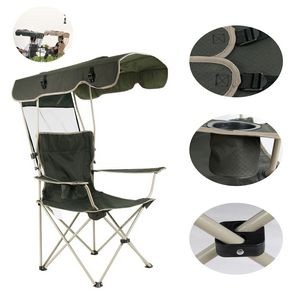 Portable Beach Chair with Sunshade - Foldable for Ultimate Relaxation