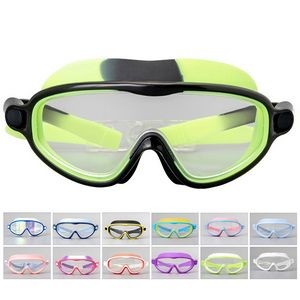 Childrens Large-Frame Silicone Swim Goggles
